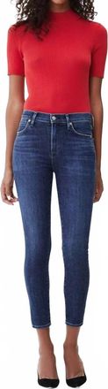 Citizens Of Humanity Rocket Crop High Rise Skinny Jeans In Carmel