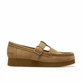 Clarks Su&egrave;de leren ballerinas Wallabee