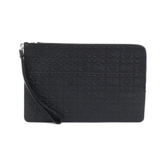 Loewe Black Leather Clutch Bag (Pre-Owned)