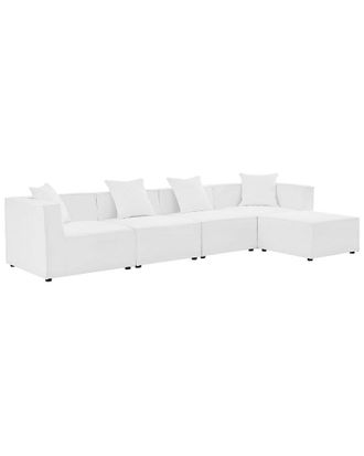 ModWay Saybrook Outdoor Patio Upholstered 5-Piece Sectional Sofa