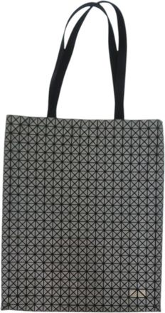 Issey Miyake Black Gray Cotton Tote Bag (Pre-Owned)