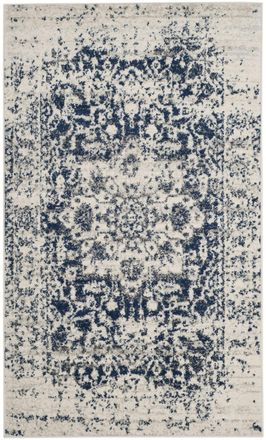 Safavieh Alfombra crema/azul marino 122 x 183 cm