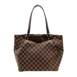 Louis Vuitton Brown Damier Canvas Tote Bag (Pre-Owned)