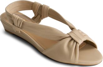 Bernardo Winifred Slingback Wedge Sandal in Blush Glove Leather at Nordstrom Rack, Size 9.5
