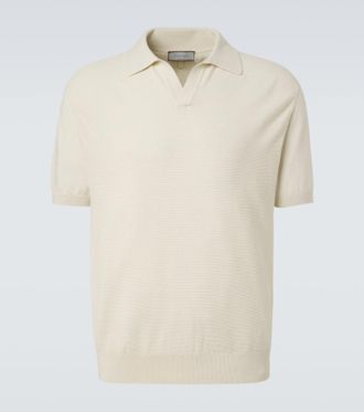 Canali Cotton and silk polo shirt