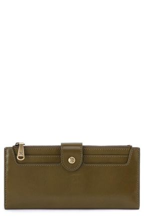 Hobo Dunn Leather Continental Wallet in Olive Veil at Nordstrom