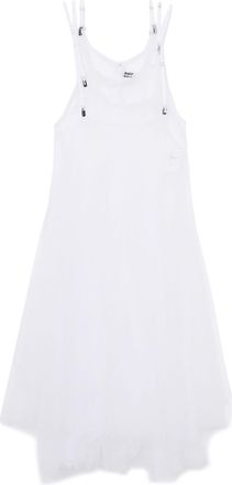 Comme Des Garçons tulle overlay sheer dress - women - Nylon - M - White