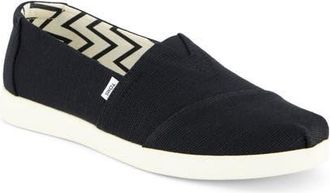 Toms Alpargata Plus Slip-On in Black at Nordstrom, Size 9.5