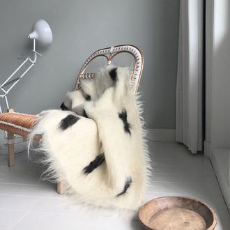 Malagoon Manta en laine pointillé mini plancher 75x125