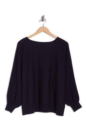 Max Studio Dolman Elbow Sleeve Sweater in Dark Navy at Nordstrom Rack, Size 1X