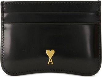 Ami Square-Shaped Black Wallet With Card Slots