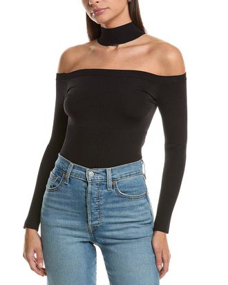 SIMKHAI Simkhai Lila Cold-Shoulder Pullover