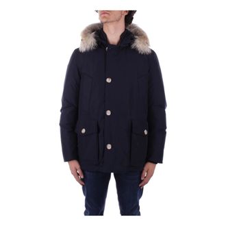 Woolrich Winter Jackets, male, Blue, Size: XL Arctic Anorak