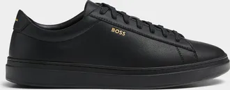 BOSS Mens Kieran white leather sneakers Men