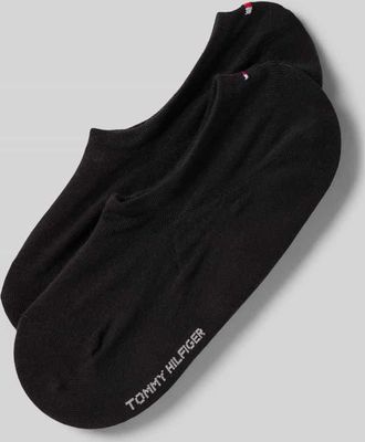 Tommy Hilfiger F&uuml;sslinge aus Baumwoll-Mix im 2er-Pack in Black, Gr&ouml;&szlig;e 35/38