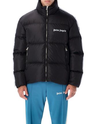 Palm Angels Black Logo Down Jacket
