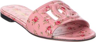 Dolce & Gabbana Dg Logo Leather Sandal