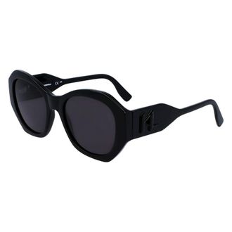 Karl Lagerfeld Womens Black Injected Sunglasses - One Size