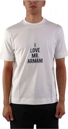 Emporio Armani Logo T-Shirt - Heren - T-shirts - Beige - L - Tops
