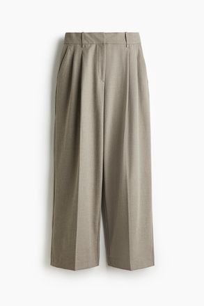 H&M Elegante Hose mit weitem Bein - Beigemeliert