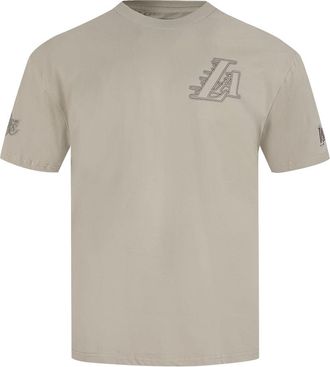 Pro Standard Mens NBA Los Angeles Lakers Neutral S/S Tee Taupe