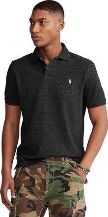 Polo Ralph Lauren Classic Fit Mesh Polo Shirt Mens Clothing Black Marl Heather : 2XL, Cotton