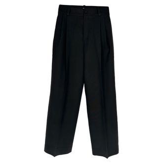 Lanvin Trousers in Black Polyester