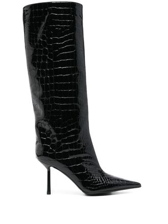 Le Silla 80mm Bella boots - women - Other fibres - 36 - Black