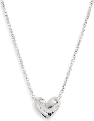 Monica Vinader Small Infinity Heart Necklace in Sterling Silver at Nordstrom