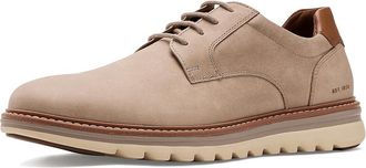 Johnston & Murphy Braxton Plain Toe Mens Shoes Taupe Nubuck : 11.5 M (D), Leather