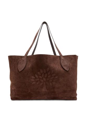 Mulberry tree motif tote bag - Brown