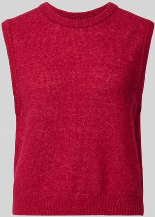 American Vintage American Vintage Pullunder aus Woll-Mix mit Rundhalsausschnitt Modell VITOW in Bordeaux Melange, Gr&ouml;&szlig;e L