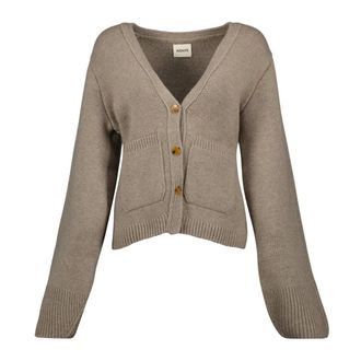 Khaite Scarlet Cashmere V-Neck Cardigan