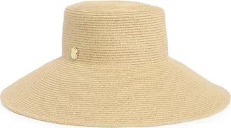 Vince Camuto Down Brim Straw Floppy Hat in Natural at Nordstrom Rack