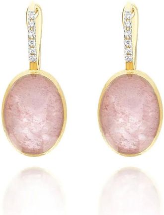 Nanis 18K yellow gold diamond Rosolio earrings