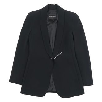 Emporio Armani Blazers, female, Black, Size: 3XS Blazer