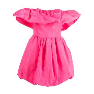 Msgm Msgm - Balloon Mini Jurk - Dames - Jurken - Roze - Maat: L Poliester