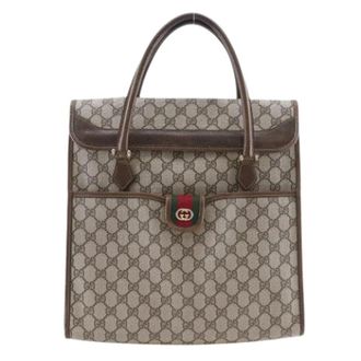 Gucci Pre-owned Tote Bags, female, Brown, Size: ONE SIZE Pre-owned Sherry Line Tote Bag