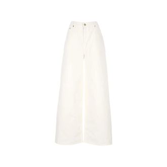 Golden Goose Wide Jeans, female, White, Size: W27 Wide-leg Jeans