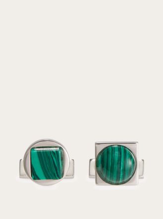 Ferragamo Men Semi precious stone cufflinks Green