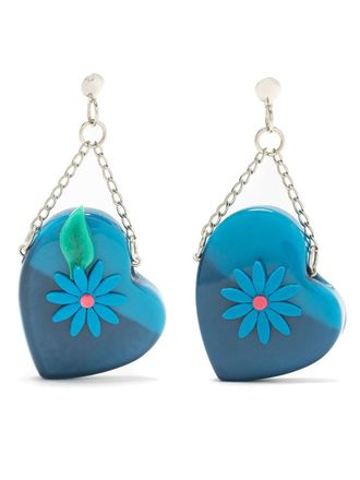 Amir Slama Cora&ccedil;&atilde;o earrings - Blue
