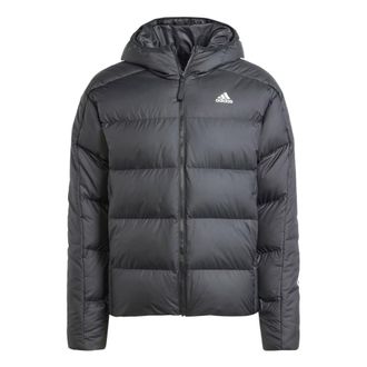 adidas Midweight Down Hooded Jacket Black HZ4429