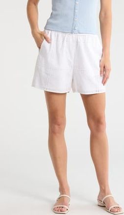 Rag & Bone Ella Cotton Poplin Eyelet Shorts in White at Nordstrom Rack, Size X-Small