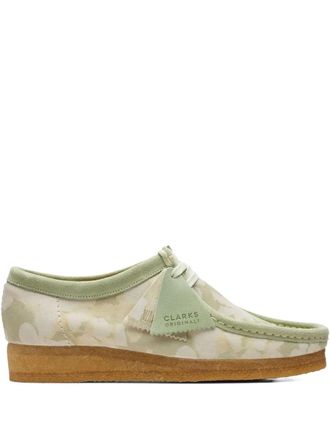 Clarks Wallabee brogues - women - Calf Leather/Calf Suede/Rubber - 8.5 - Green