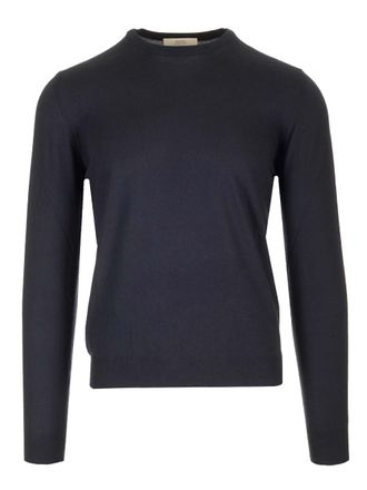 Mauro Ottaviani Crew Neck Sweater Knitwear Blue