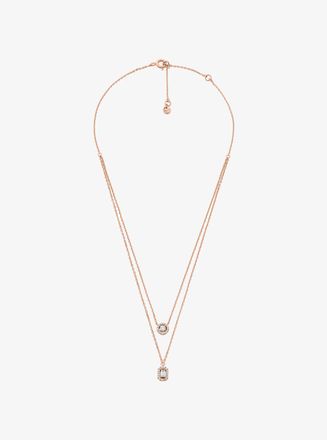 Michael Kors Precious Metal-Plated Double Layered Necklace