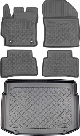 OEM Toyota Corolla Xii E210 Hatchback Desde Febrero De 2019. Juego: Alfombrillas Para Coche + Alfombrilla Para Maletero