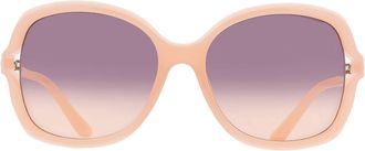 Guess Smoke Gradient Butterfly Ladies Sunglasses GF00057 44B 60