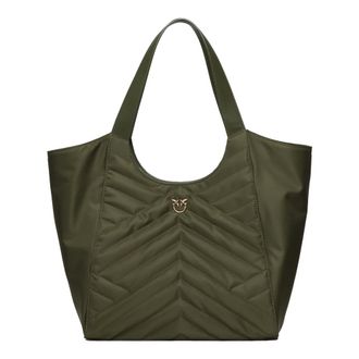 Pinko Pinko, Dames, Tassen, Groen, Maat: ONE Size Nylon