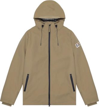 Aquascutum Shell Active Mid Parka - Heren - Parka Jassen - Beige - 2XL - Leer - Jassen